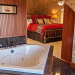 romantic getaway in illinois with a hot tub in a room